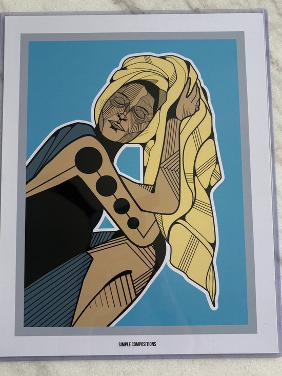 Other - Blue & Yellow Art Print